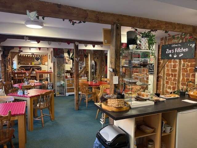 nterior of Zoe's café and gift shop featuring local products and artisan goods.